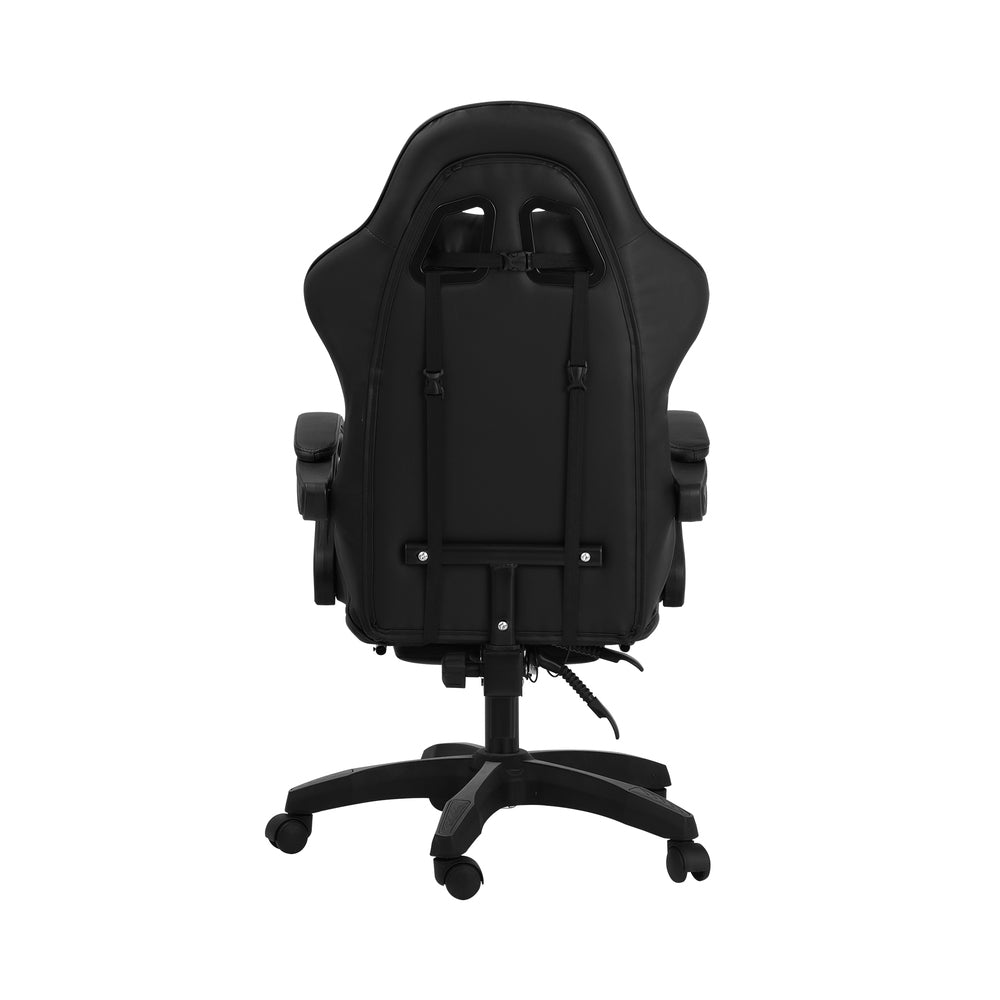 Home Gaming Chair Computer Desk Chair with Footrest Black