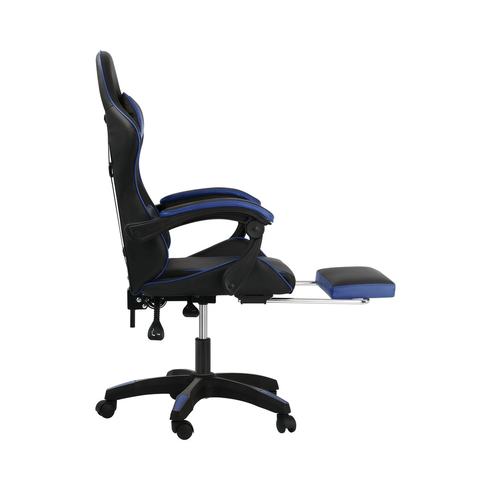 Home Gaming Chair Executive Computer Desk Black and Blue