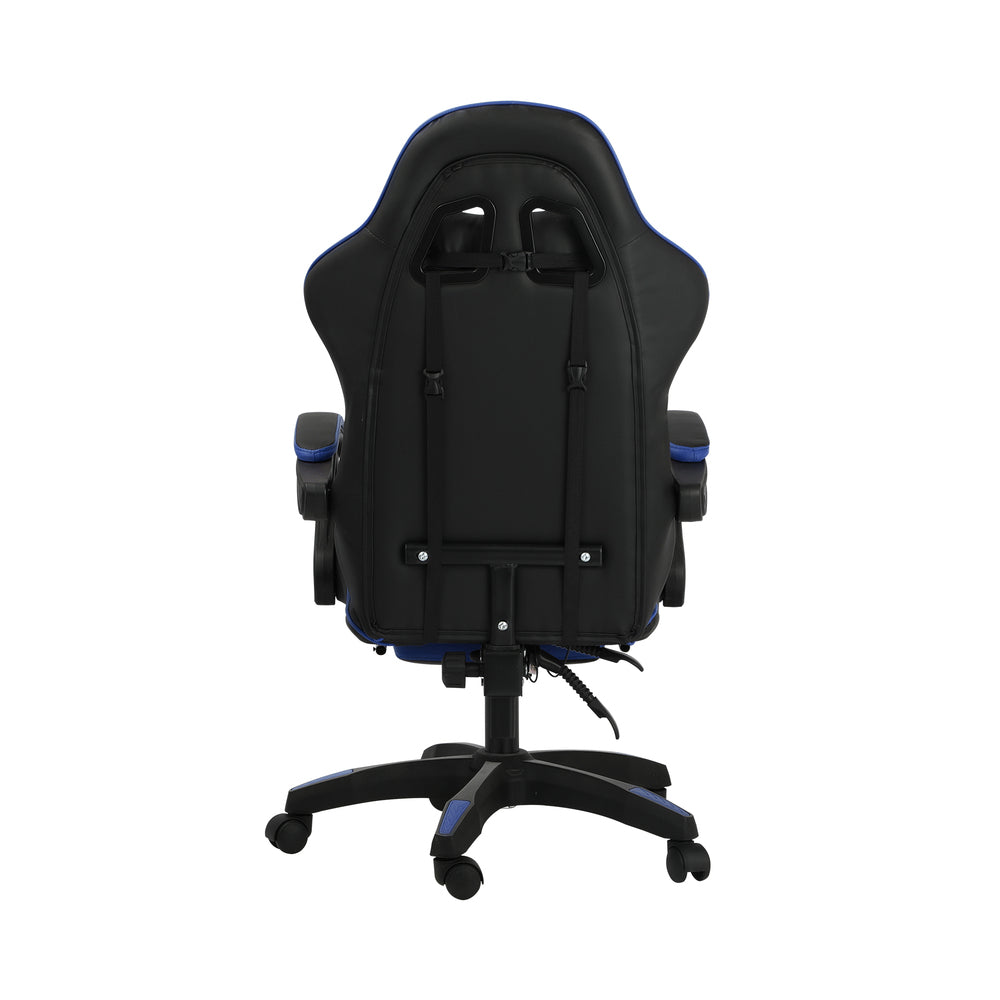 Home Gaming Chair Executive Computer Desk Black and Blue