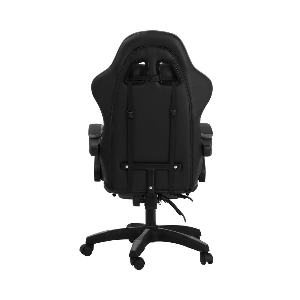 Home Gaming Chair Computer Desk Chair with Footrest Black