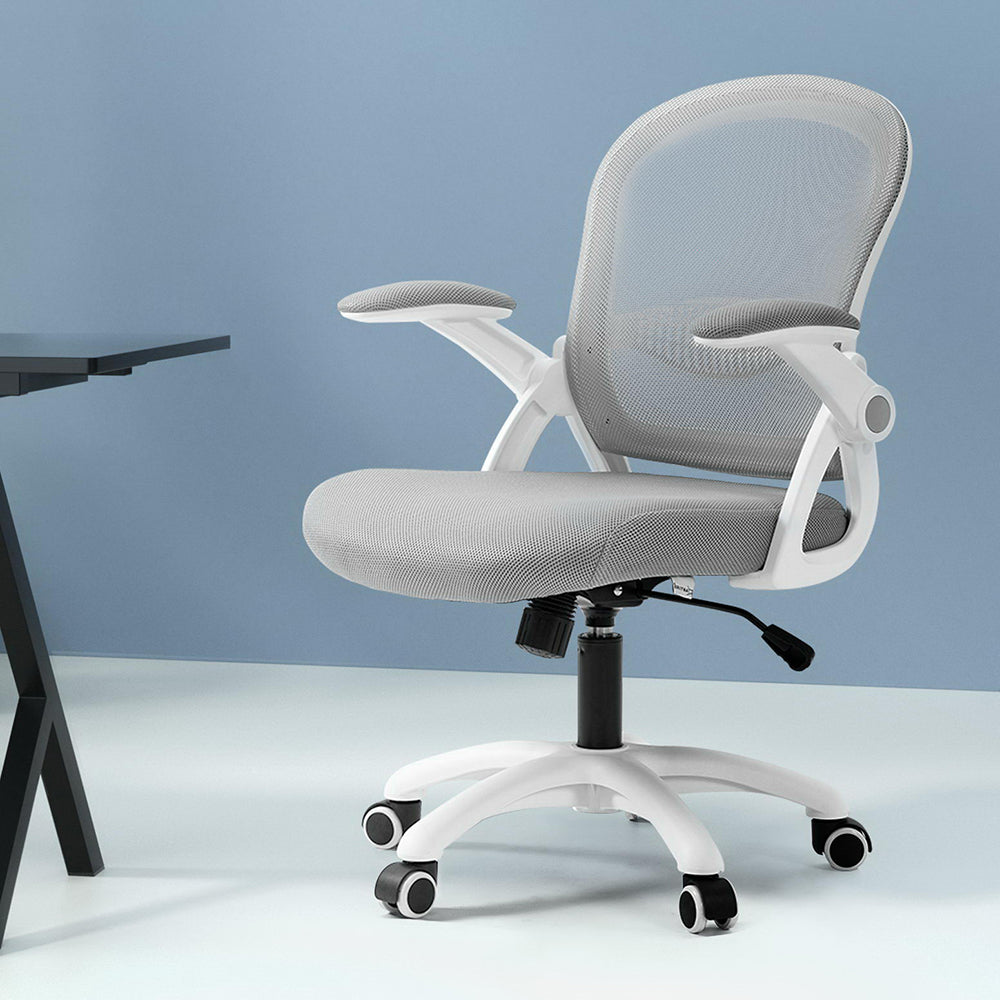 Mesh Office Chair Mid Back Grey