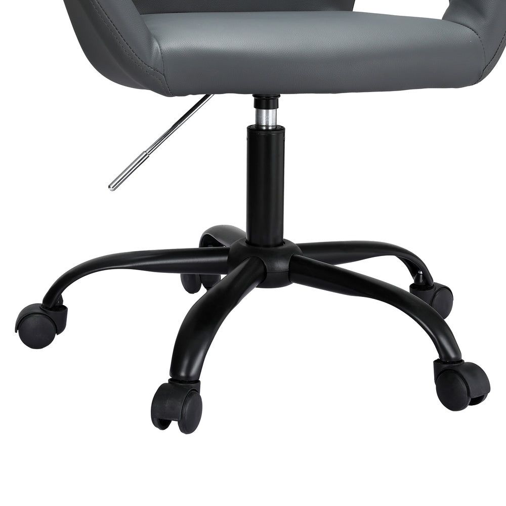 Office Chair Mid Back Grey/White