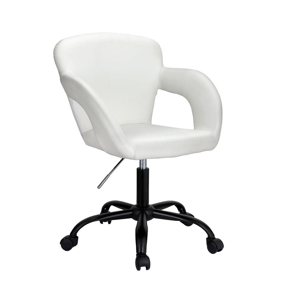 Office Chair Mid Back Grey/White