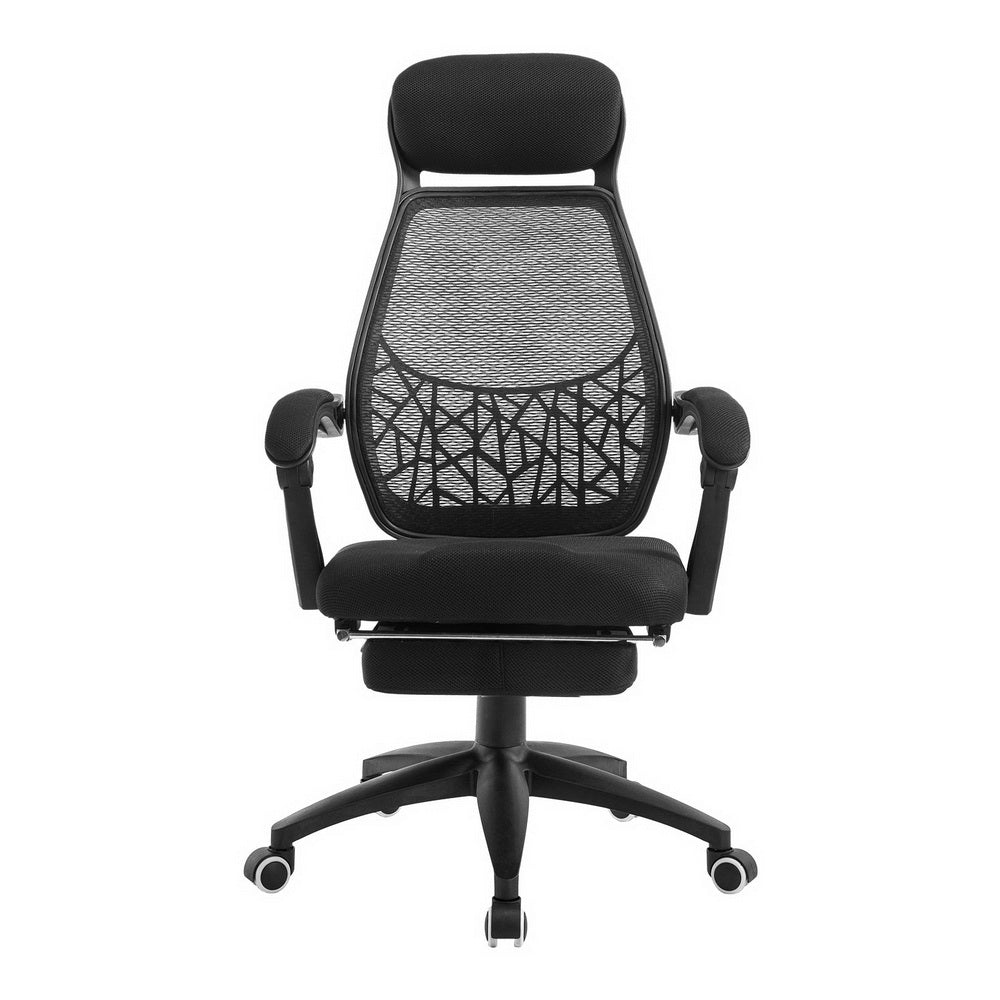 Mesh Office Chair Recliner Black