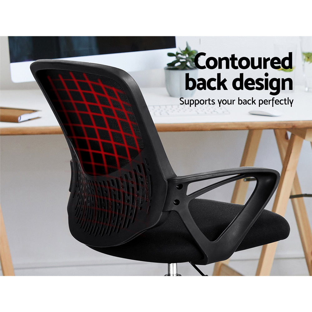 Office Chair Stool Computer Standing Desk Mesh Chairs Black