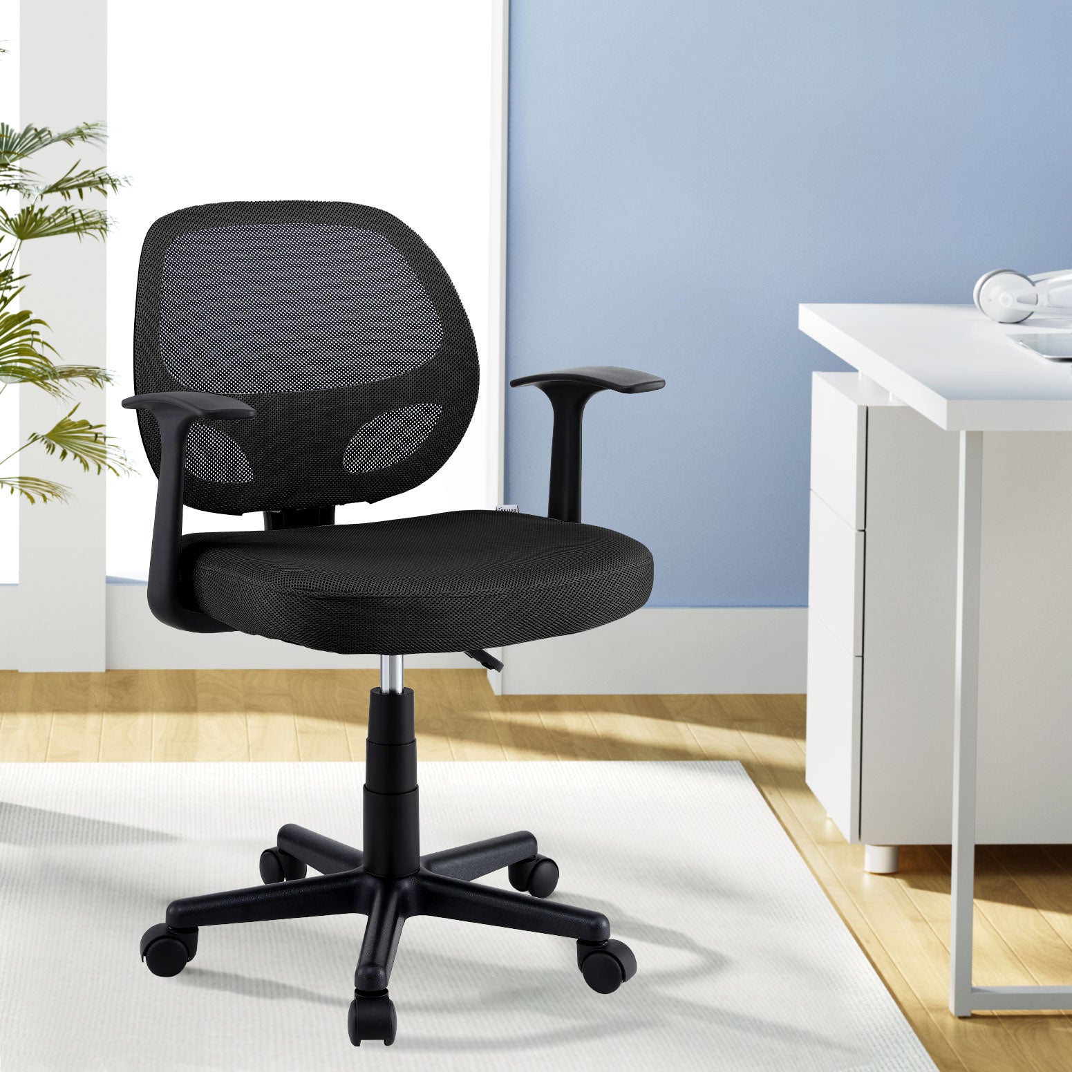 Mesh Office Chair - Mid-Back/Grey Ergonomic Design