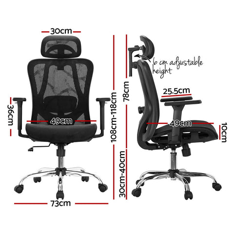 Ergonomic Office Chair Recline Black