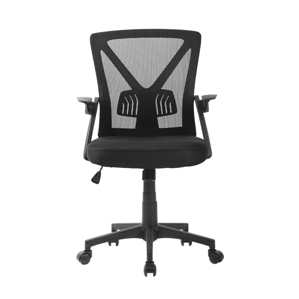 Gaming Office Chair Mesh Computer Chairs Mid Back Black/Grey