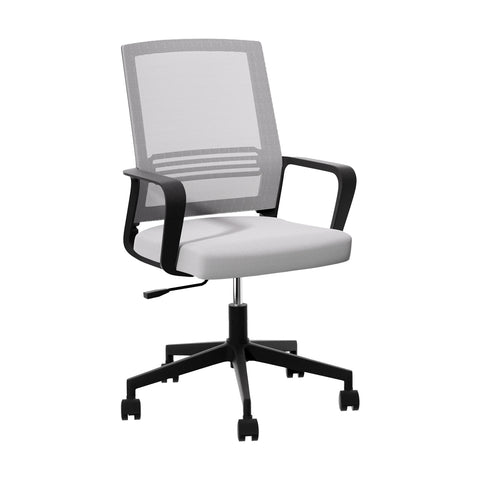 Grey/Black Mid Back Marvel Mesh Office Chair for Work and Gaming