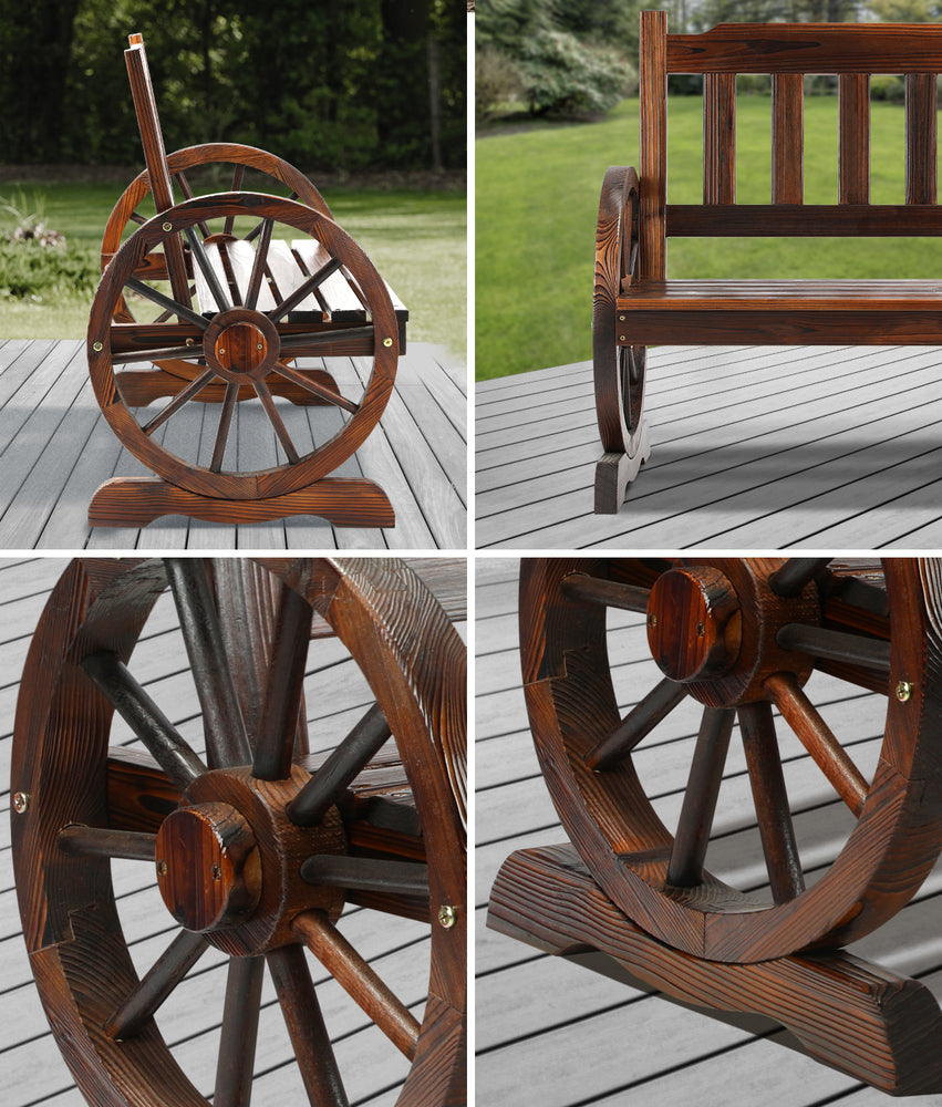 Garden Bench Wagon Chairs Wheel Chair Backyard Lounge