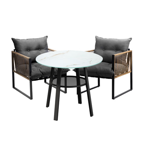 Outdoor Patio Set 2 Seater Bistro Setting