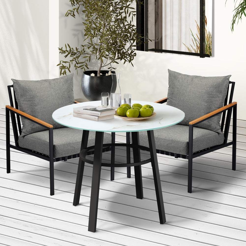 Outdoor Dining Setting Table Sofa Chairs 3PCS/5PCS