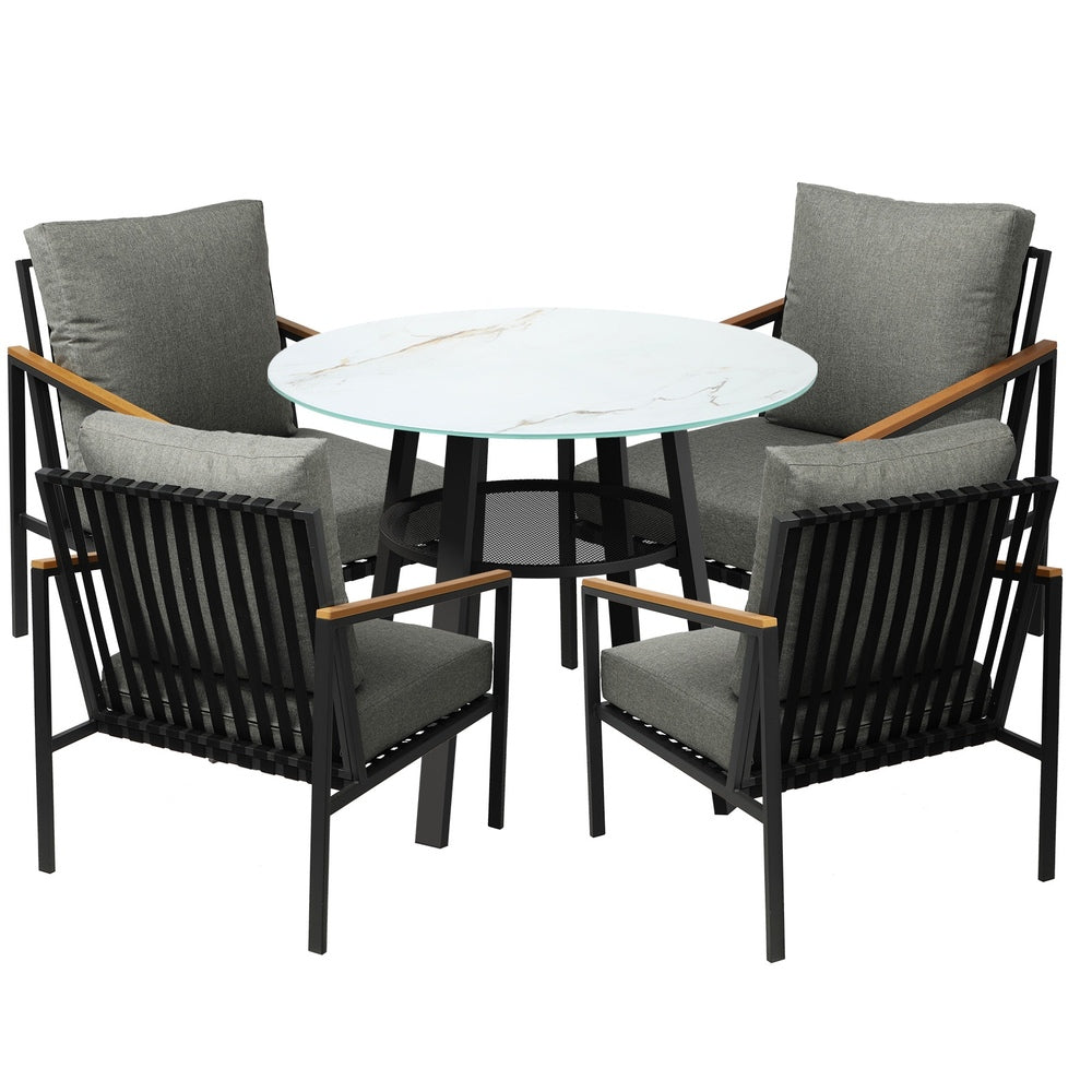 5PCS Outdoor Dining Setting Patio Bistro Set