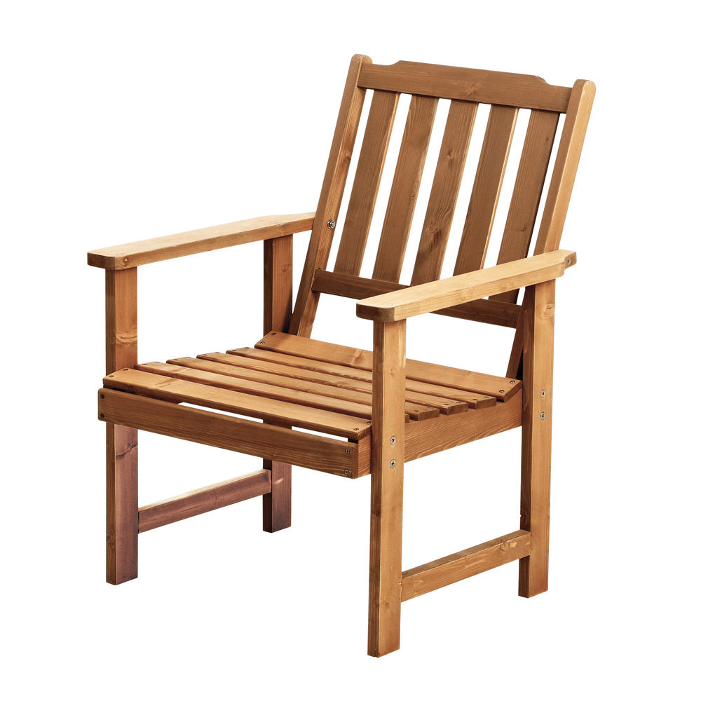 5PCS Outdoor Dining Setting Solid Wood Chair