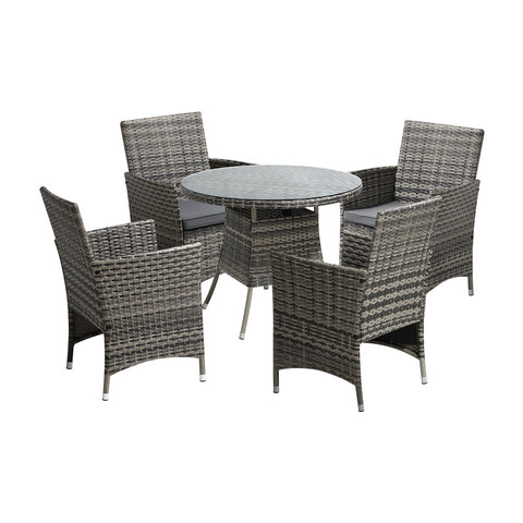 Outdoor Dining Set Table & Chairs Patio Lounge