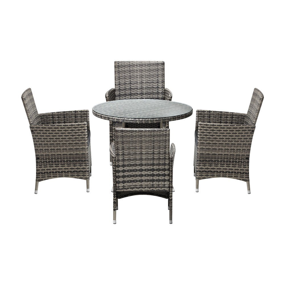 Outdoor Dining Set Table & Chairs Patio Lounge