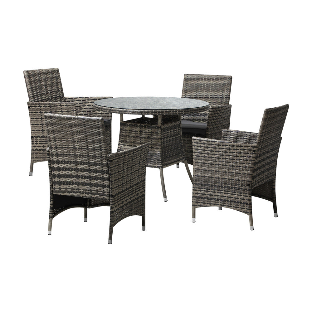 Outdoor Dining Set Table & Chairs Patio Lounge