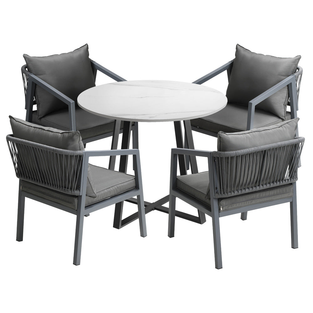 3PCS/5PCS Outdoor Dining Set Table&Lounge Chair