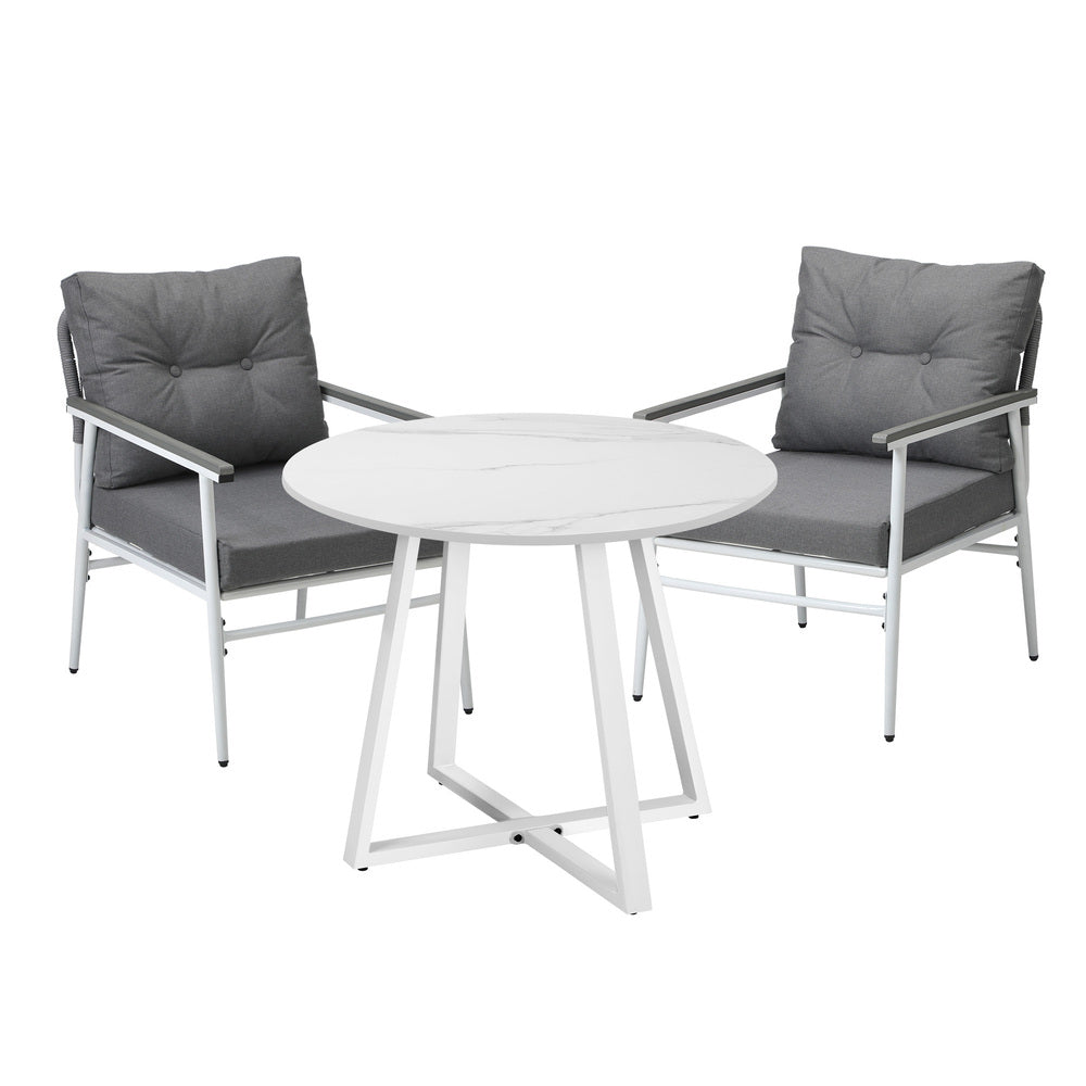 Outdoor Dining Set Patio Setting 2 Seater Round Table