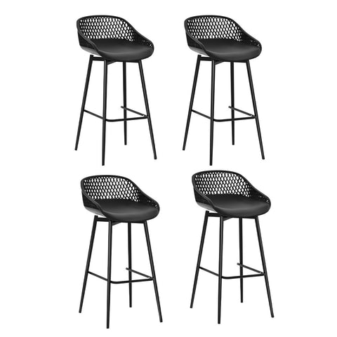 Modern Outdoor Bar Stools - Set of 4