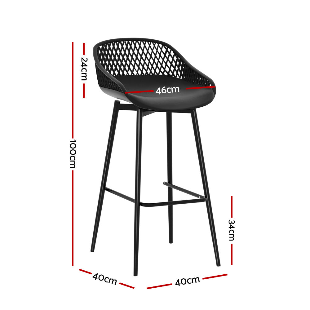 Modern Outdoor Bar Stools - Set of 4