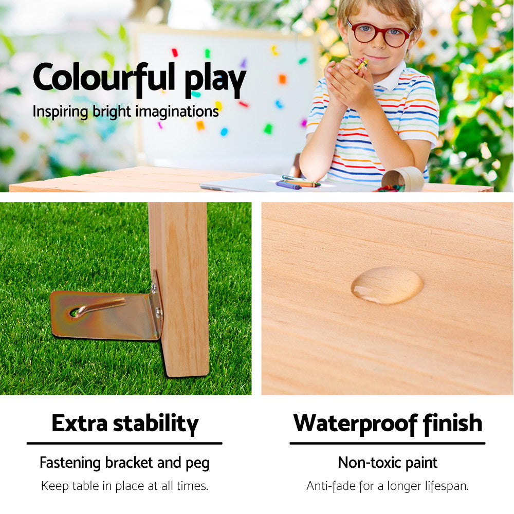 Durable Kids Outdoor Picnic Bench Set - Wooden