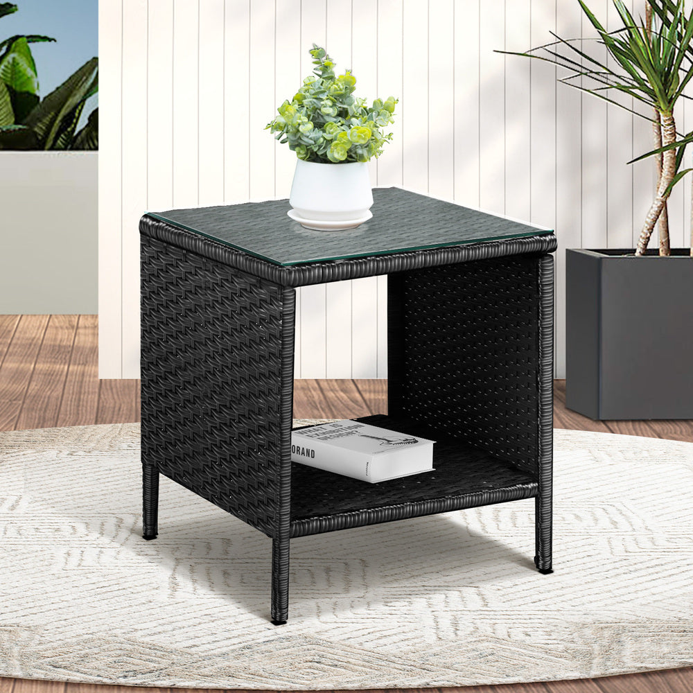 Garden Table Rattan Cafe Table Outdoor Garden Furniture Side Table