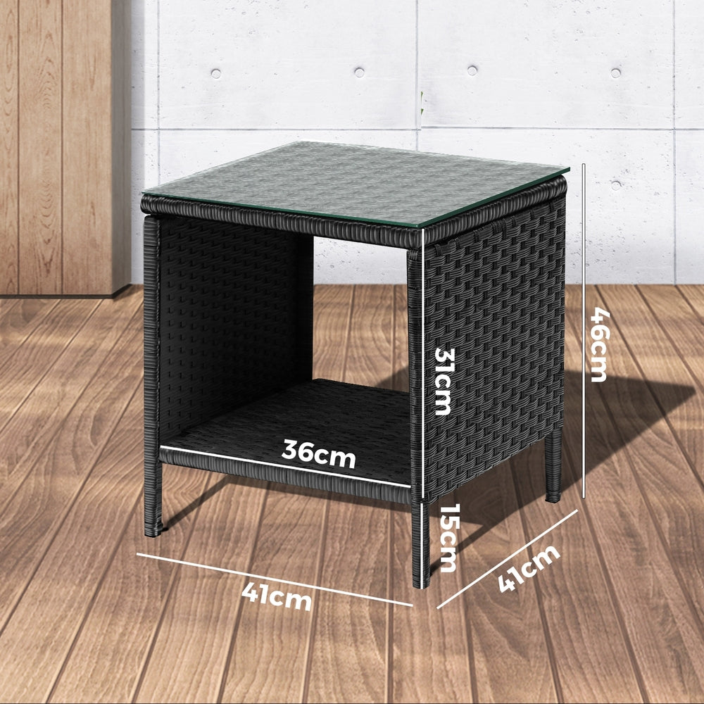 Garden Table Rattan Cafe Table Outdoor Garden Furniture Side Table