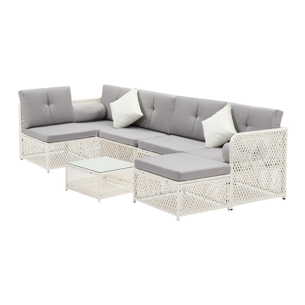 Outdoor Furniture Sofa Set 5PCS Wicker Lounge Setting