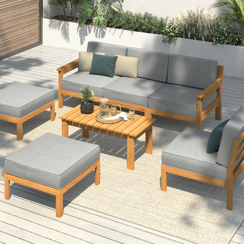 Outdoor Sofa Set Lounge Patio Set 7 Piece