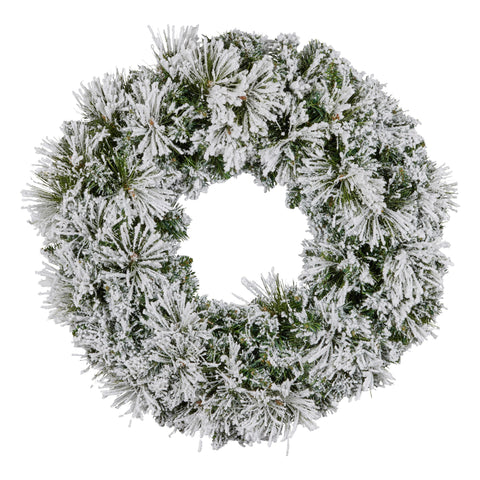 Majestic Snow Christmas Wreath - 61cm