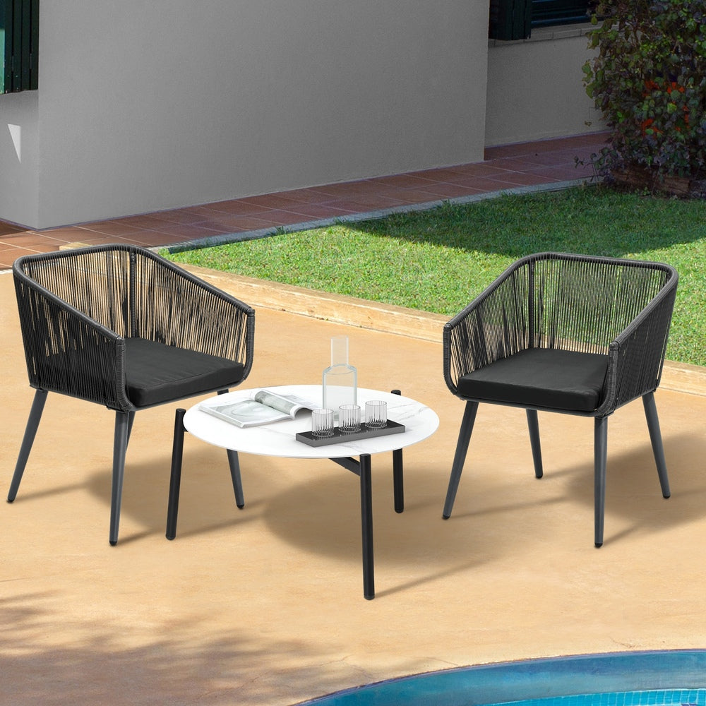 Outdoor Lounge Setting Furniture 3/5 Piece Patio Set