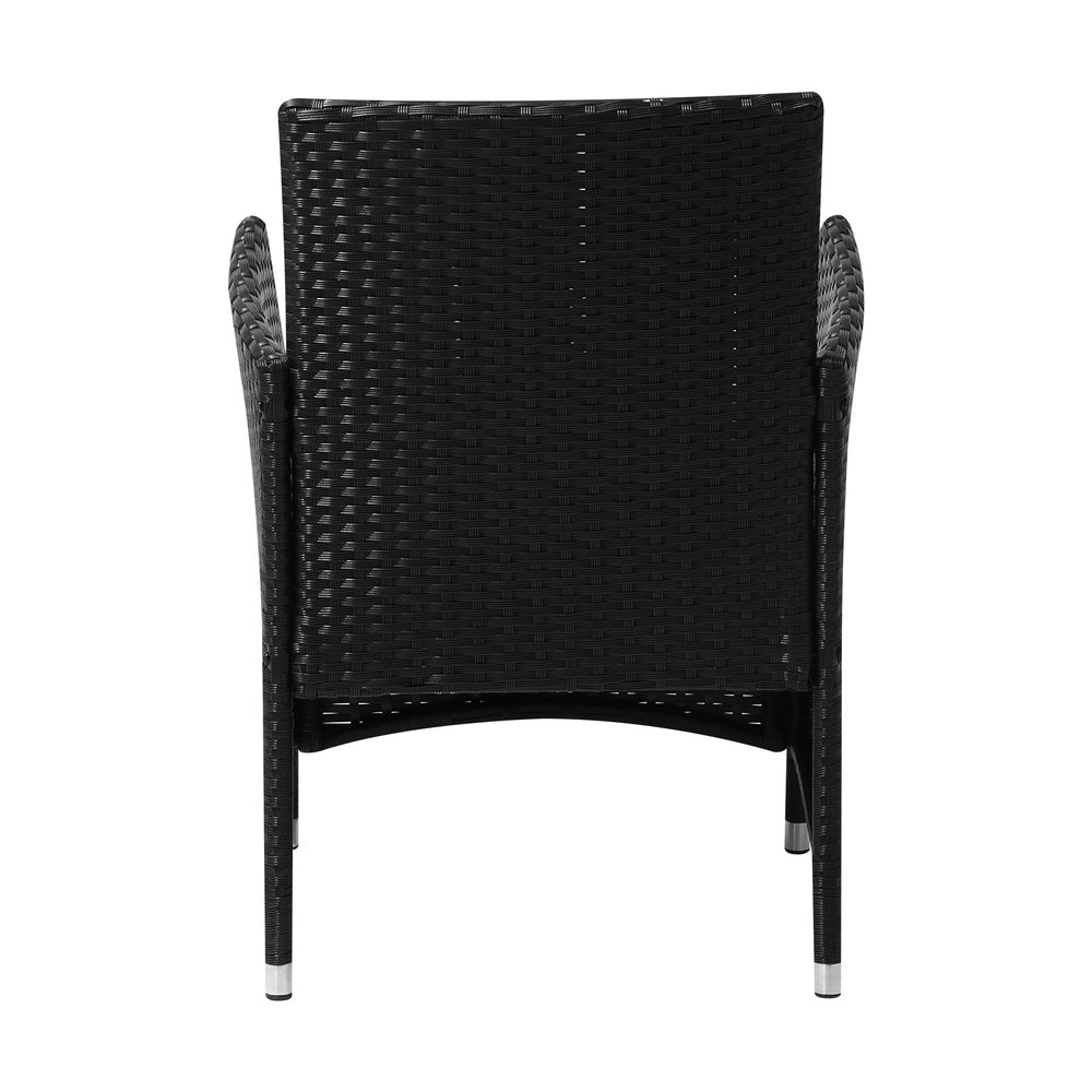 Outdoor Dining Chairs Rattan Outdoor Patio Chairs Furniture Set of 2