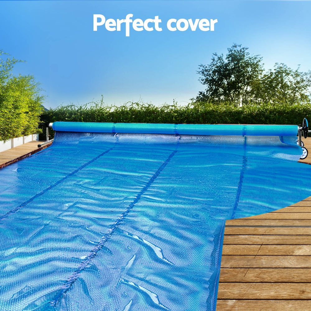 Pool Cover 11X6.2M 400 Micron Silver Swimming Pool Solar Blanket 6.55M Roller