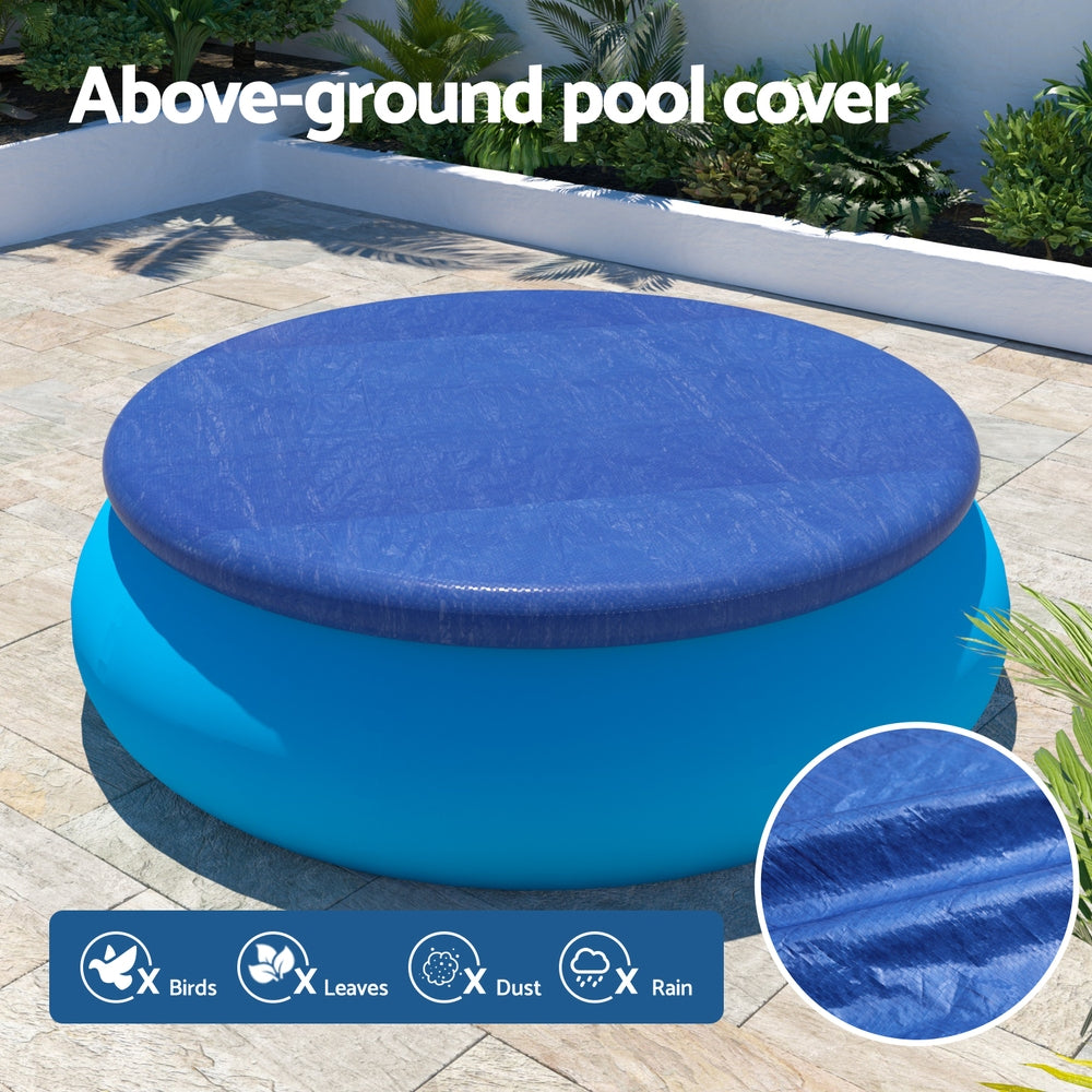 Round Pool Solar Cover - 2.44M Blue Blanket