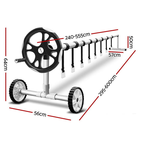 Aquabuddy Swimming Pool Cover Roller Reel Adjustable Solar Thermal Blanket