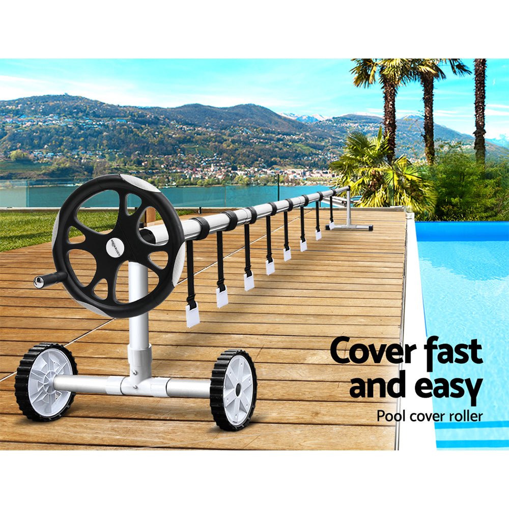 Aquabuddy Swimming Pool Cover Roller Reel Adjustable Solar Thermal Blanket