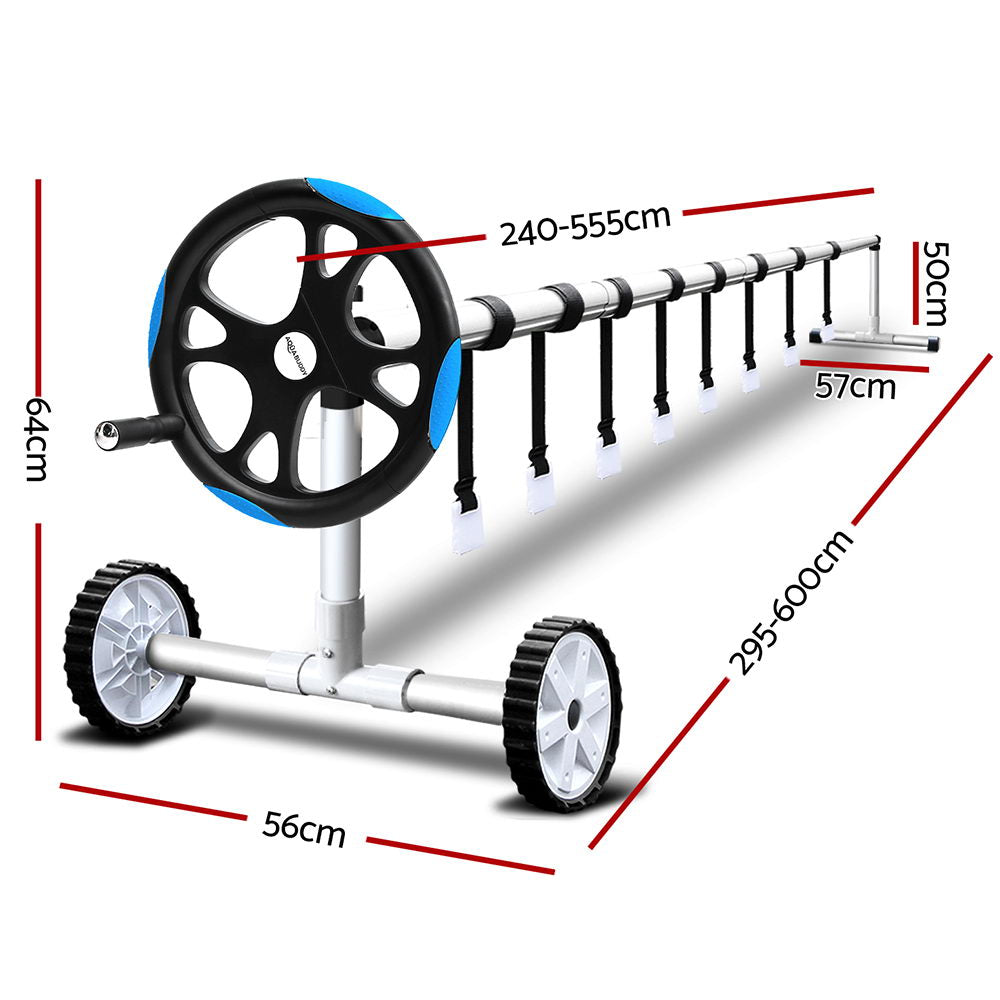 Aquabuddy Swimming Pool Cover Roller Reel Adjustable Solar Thermal Blanket