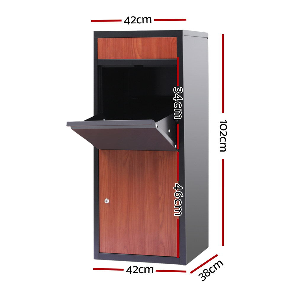 Parcel Letterbox Drop Box Package Black