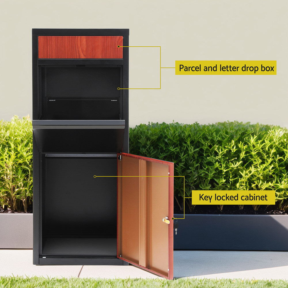 Parcel Letterbox Drop Box Package Black