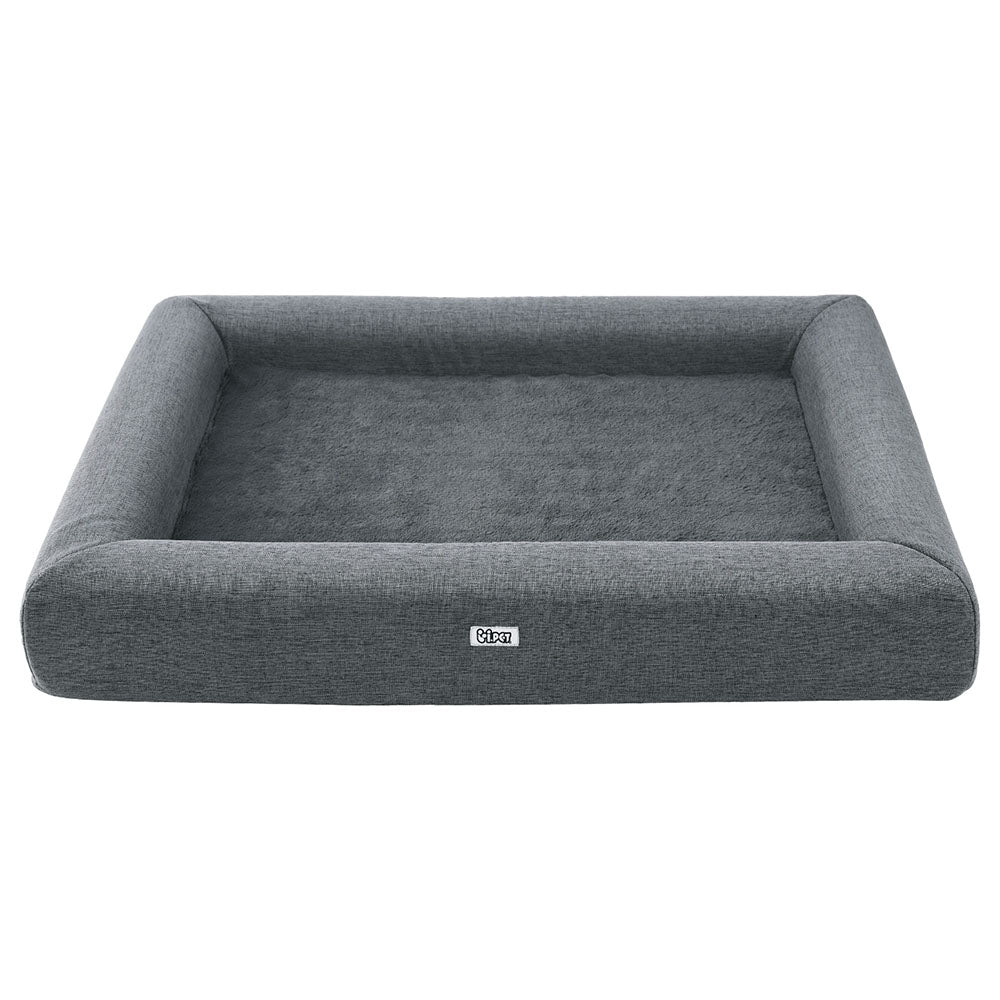 Pet Sofa Bed Egg Crate Cushion Grey