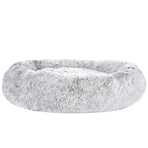 Pet Bed Dog Cat 110Cm Calming Extra Large Soft Plush Light Charcoal