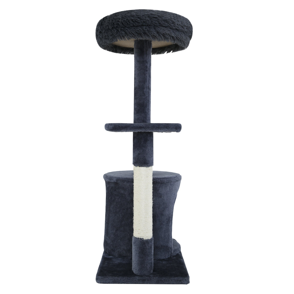 Modern Cat Tree Tower with Scratching Posts - Grey 94cm