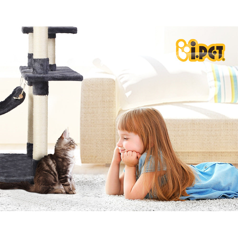 Heavy-Duty Cat Tree Tower with Scratching Posts - 184cm