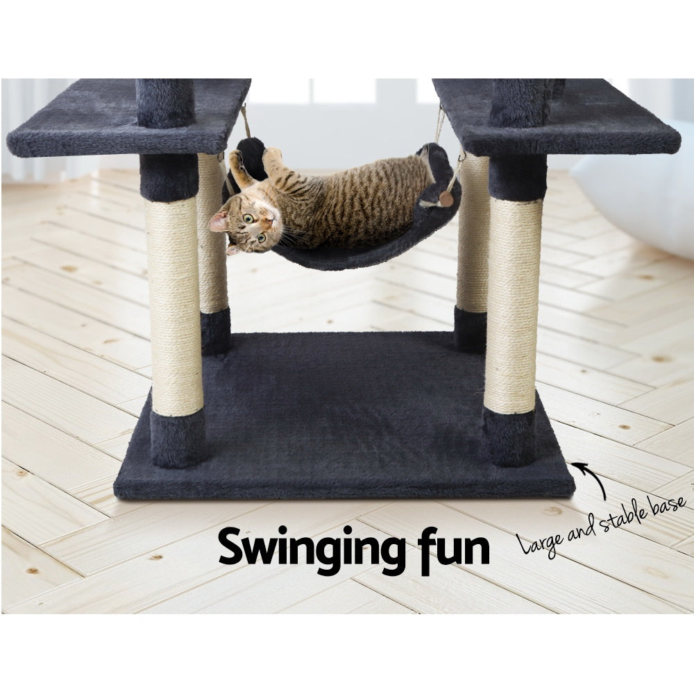 Heavy-Duty Cat Tree Tower with Scratching Posts - 184cm