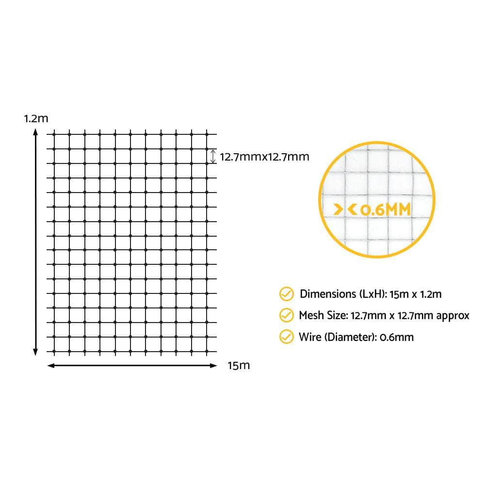 Durable Poultry Netting Wire Mesh - 15M