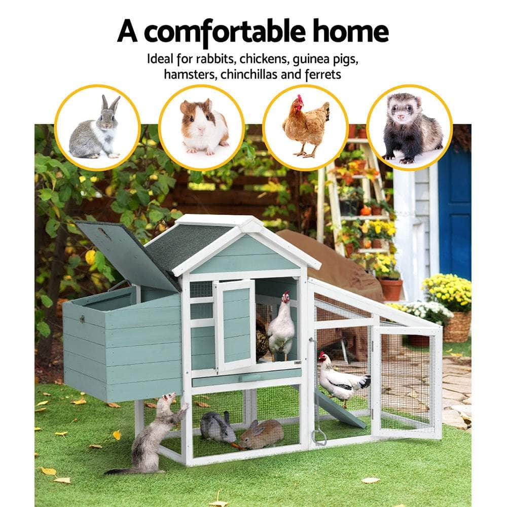 Large Outdoor Wooden Chicken Coop - 150CM