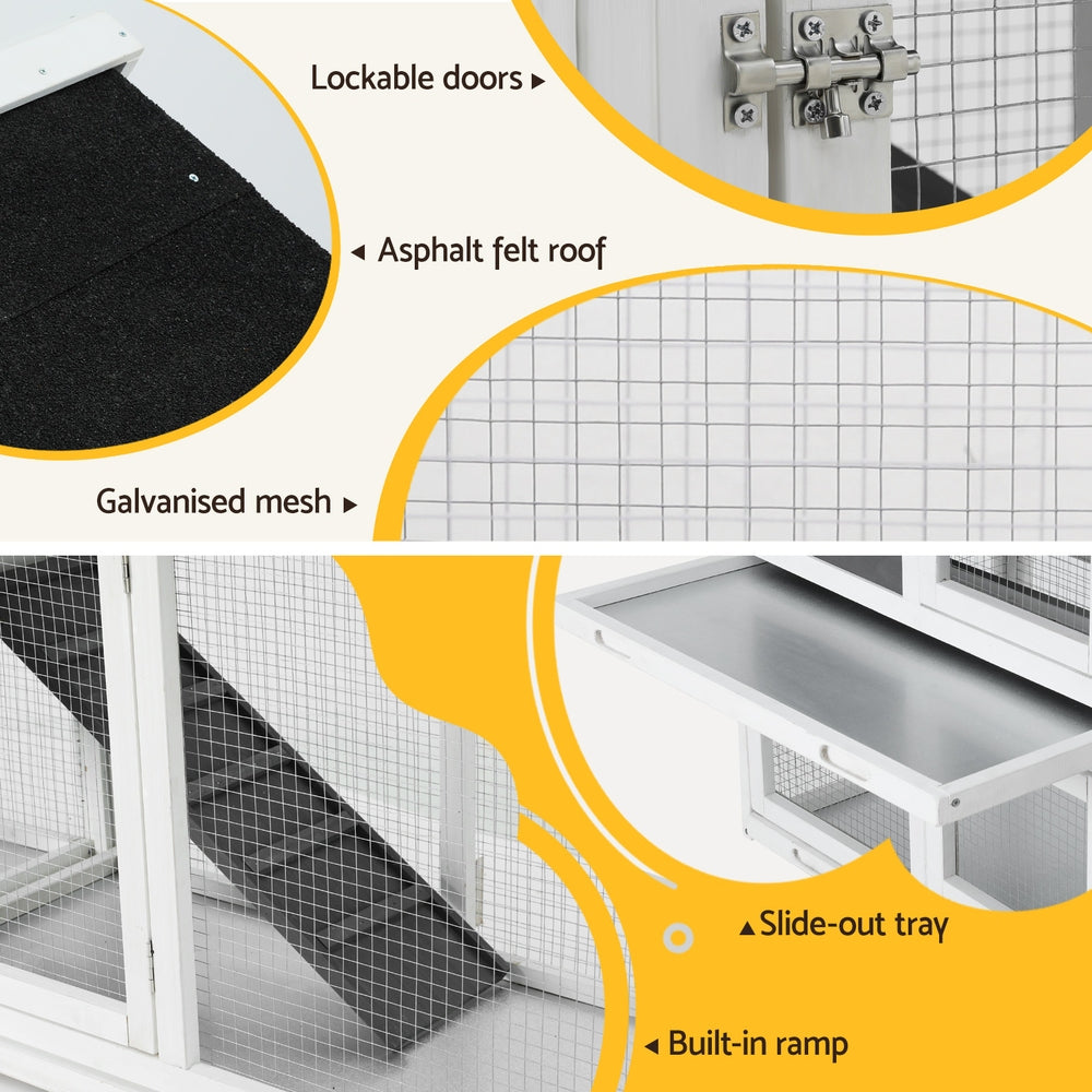 Versatile Extra Large Wooden Chicken Coop - Rabbit Hutch