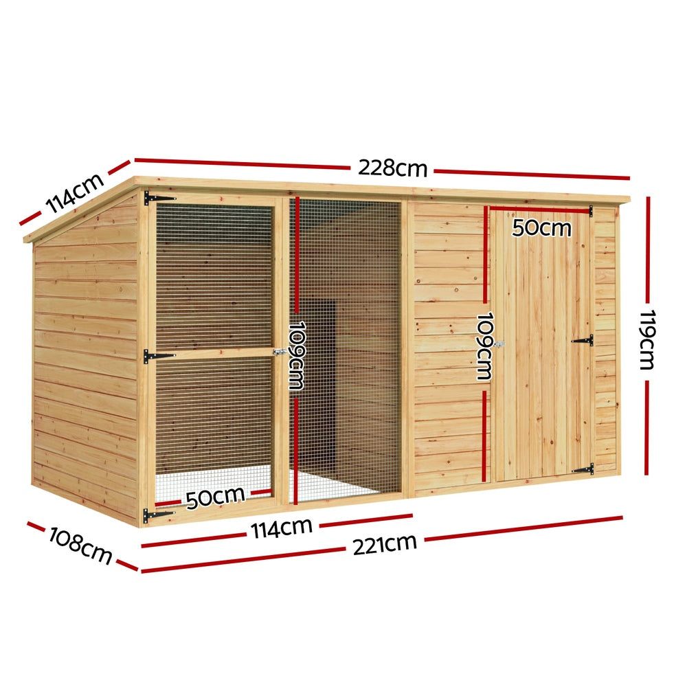 Dog Kennel Extra Large Wooden Outdoor Pet Cabin