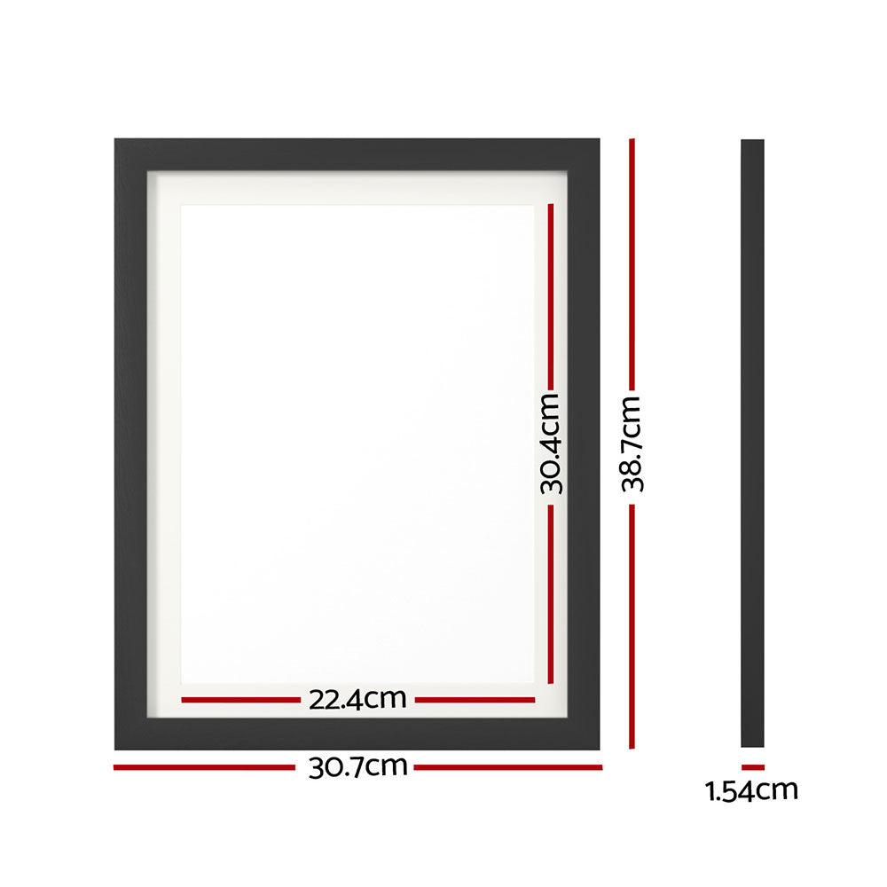 Photo Frame 3Pcs Set Black